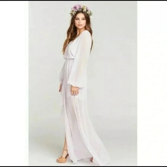 Show Me Your MuMu White Jocelyn Maxi Dress Size Small - Picture 2 of 12